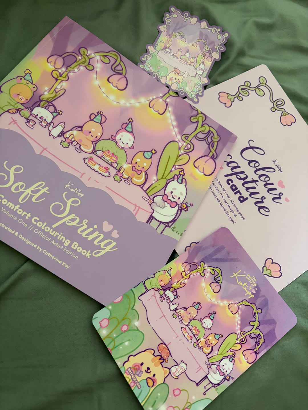 Customer photo review of Katnipp Soft Spring Comfort Colouring Book | Kawaii Spring Colouring Book Artist Edition