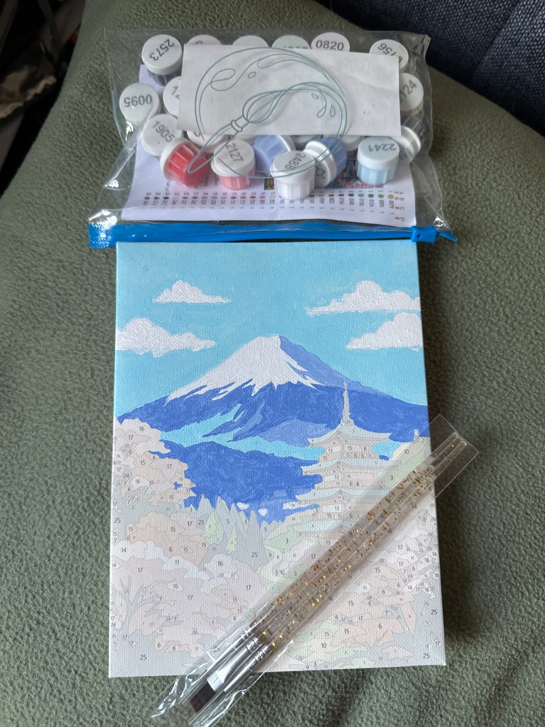 Customer photo review of 6 Mini Paintings - Japanese Landscapes Set