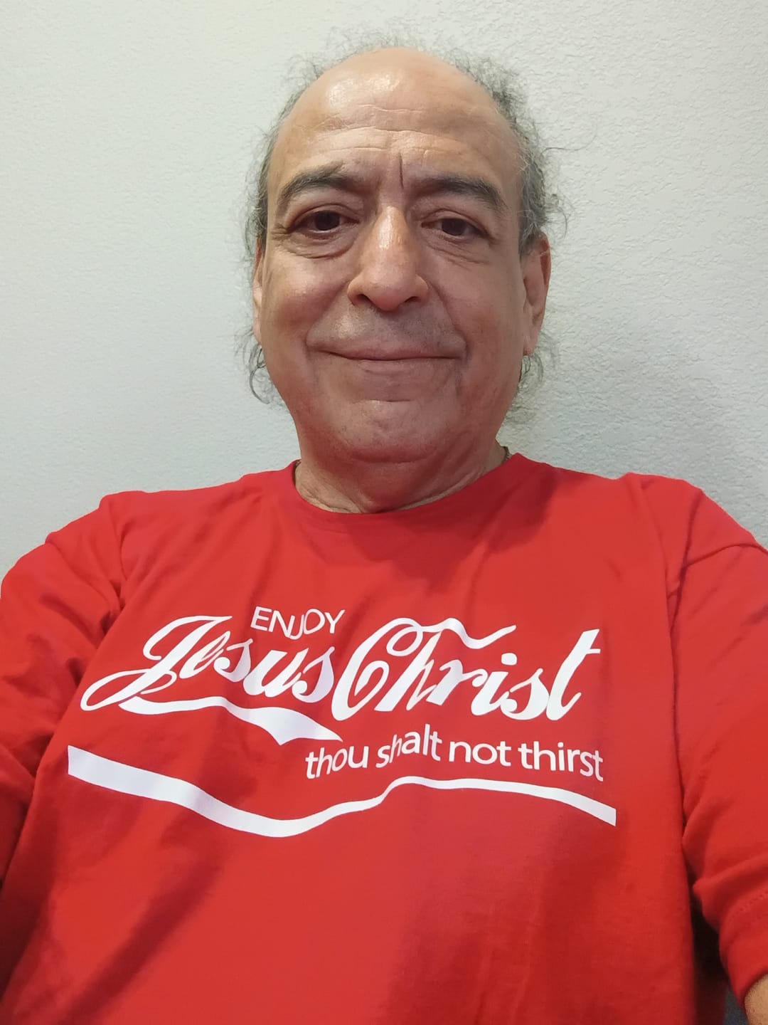 Customer photo review of Thou Shalt Not Thirst T-Shirt