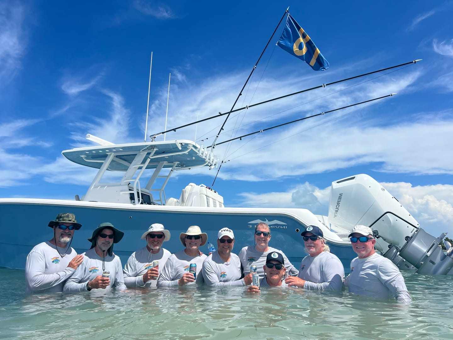 Customer photo review of Dri-Fit Custom Boat Shirts - Long Sleeve