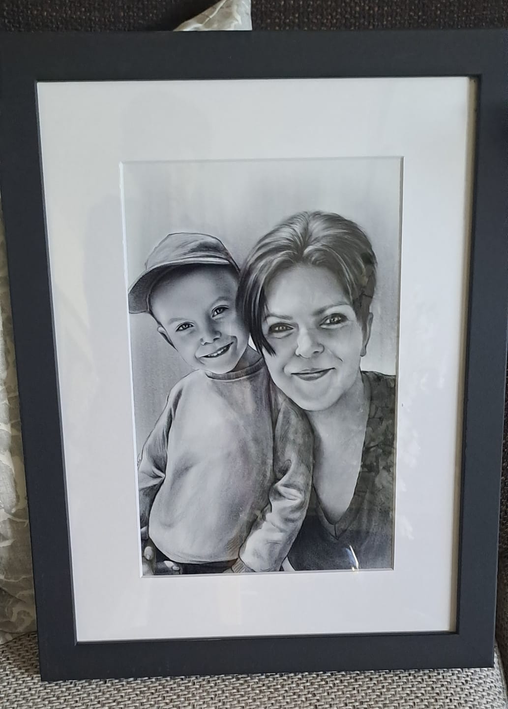 Customer photo review of Portrait zeichnen lassen vom Foto - 100% handgezeichnet von echten Künstlern