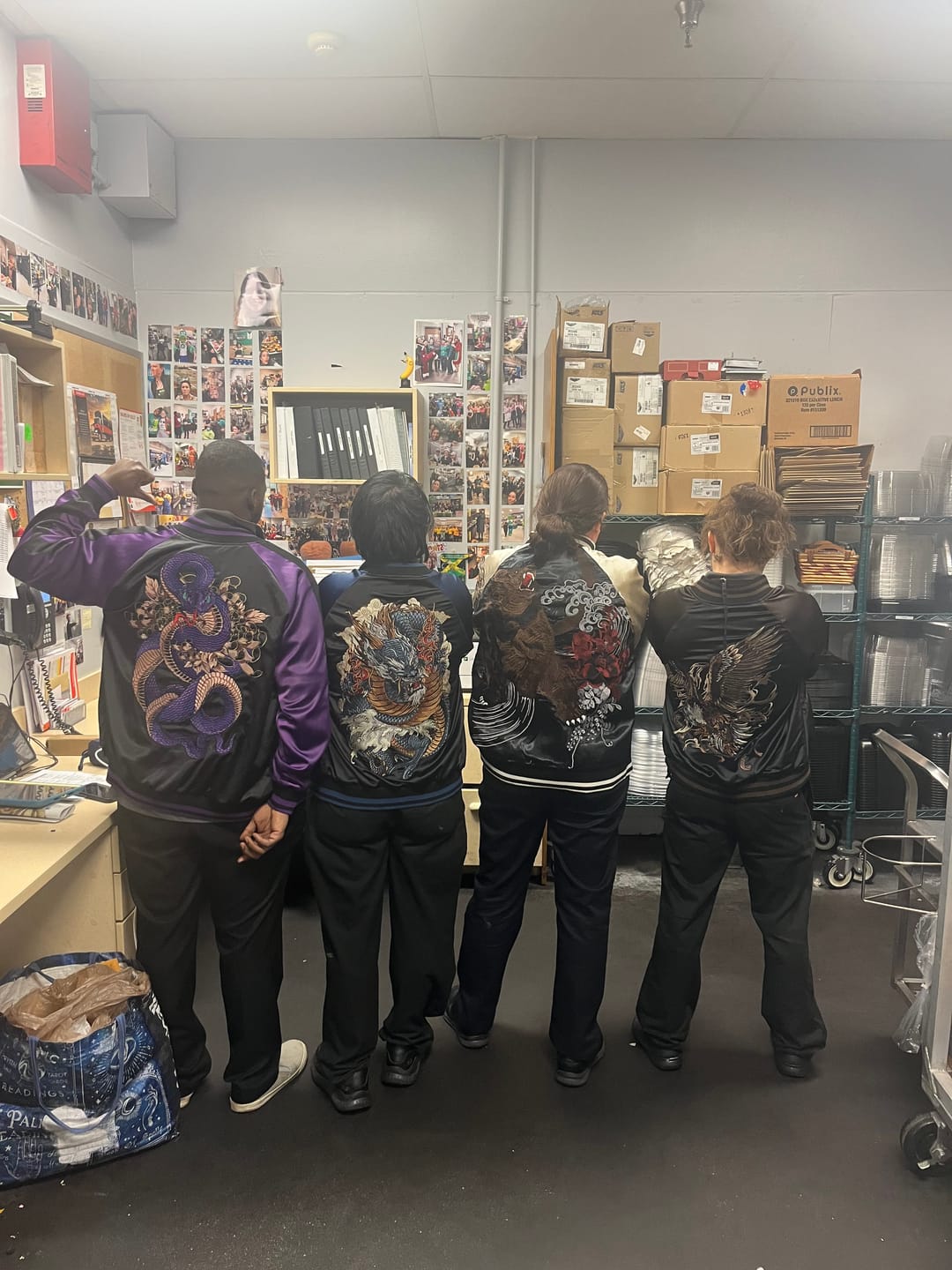 Customer photo review of Kurokuma Embroidered Sukajan Jacket
