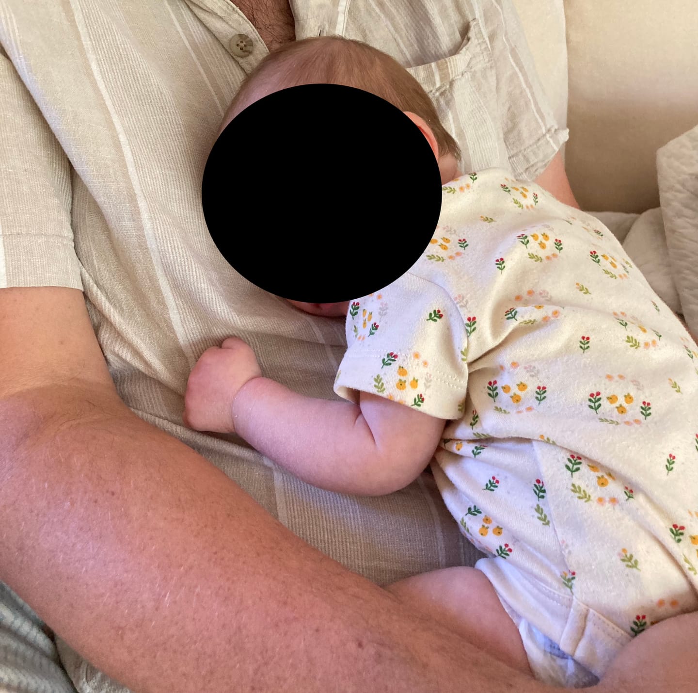Customer photo review of Quince Flowers Organic Baby Bodies Set - 2 Pack