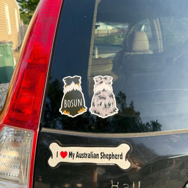 Customer photo review of Aussie Behind Sticker