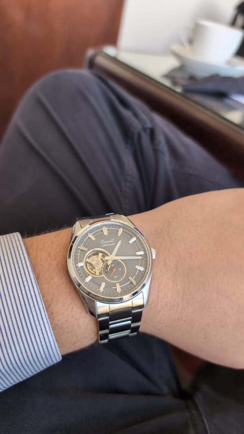 Customer photo review of Reloj Orient Automatic RA-AR0012N Open Heart 40.8 mm 75th Anniversary