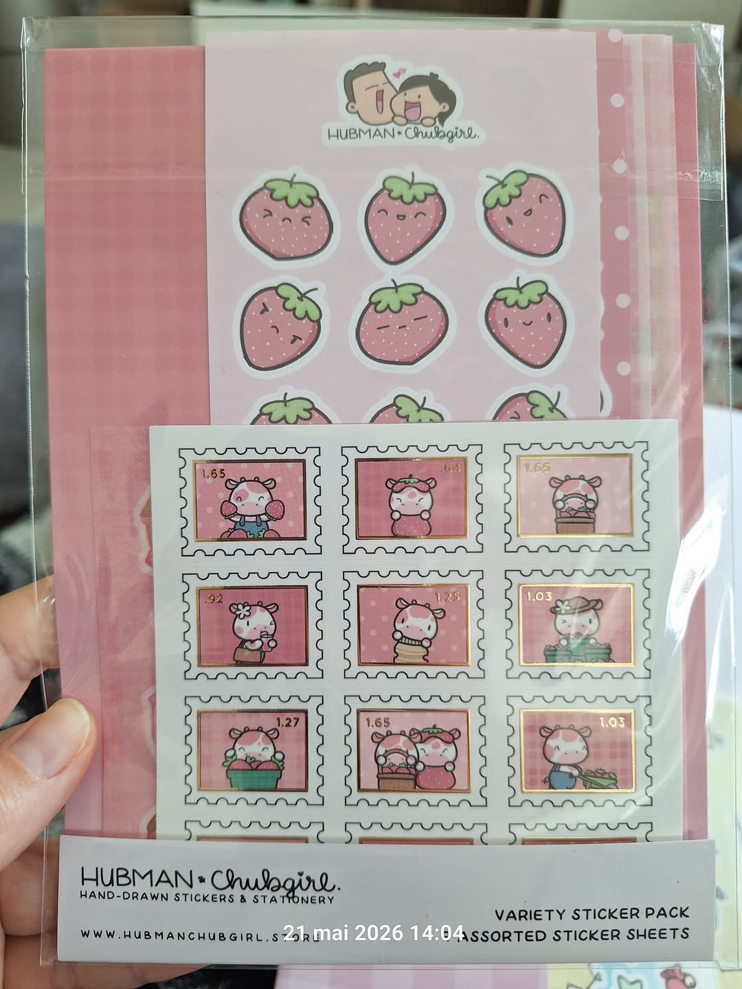 Customer photo review of Strawberry Harvest Variety Sticker Pack
