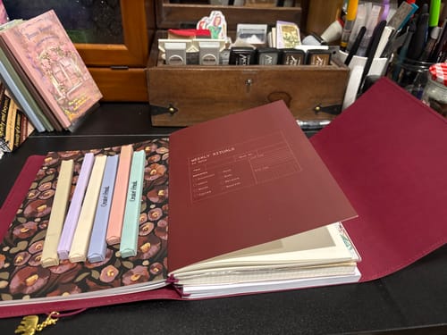 Customer photo review of Refillable Folio in Salty Plum