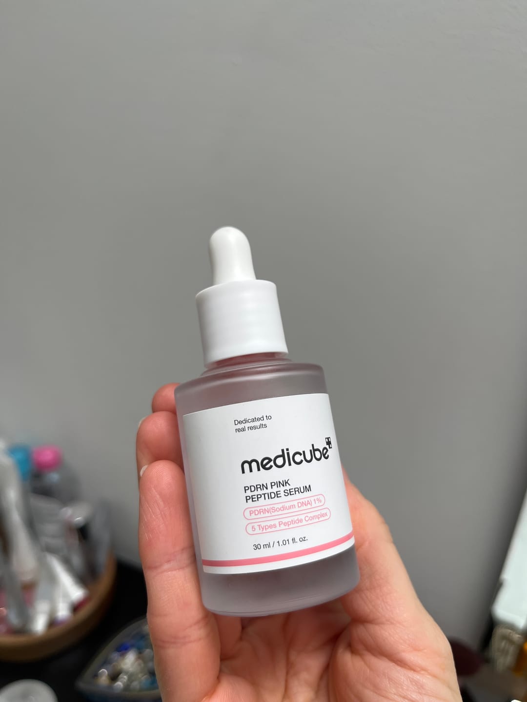 Customer photo review of Liftinga serums ar PDRN un peptīdiem Medicube PDRN Pink Peptide Serum