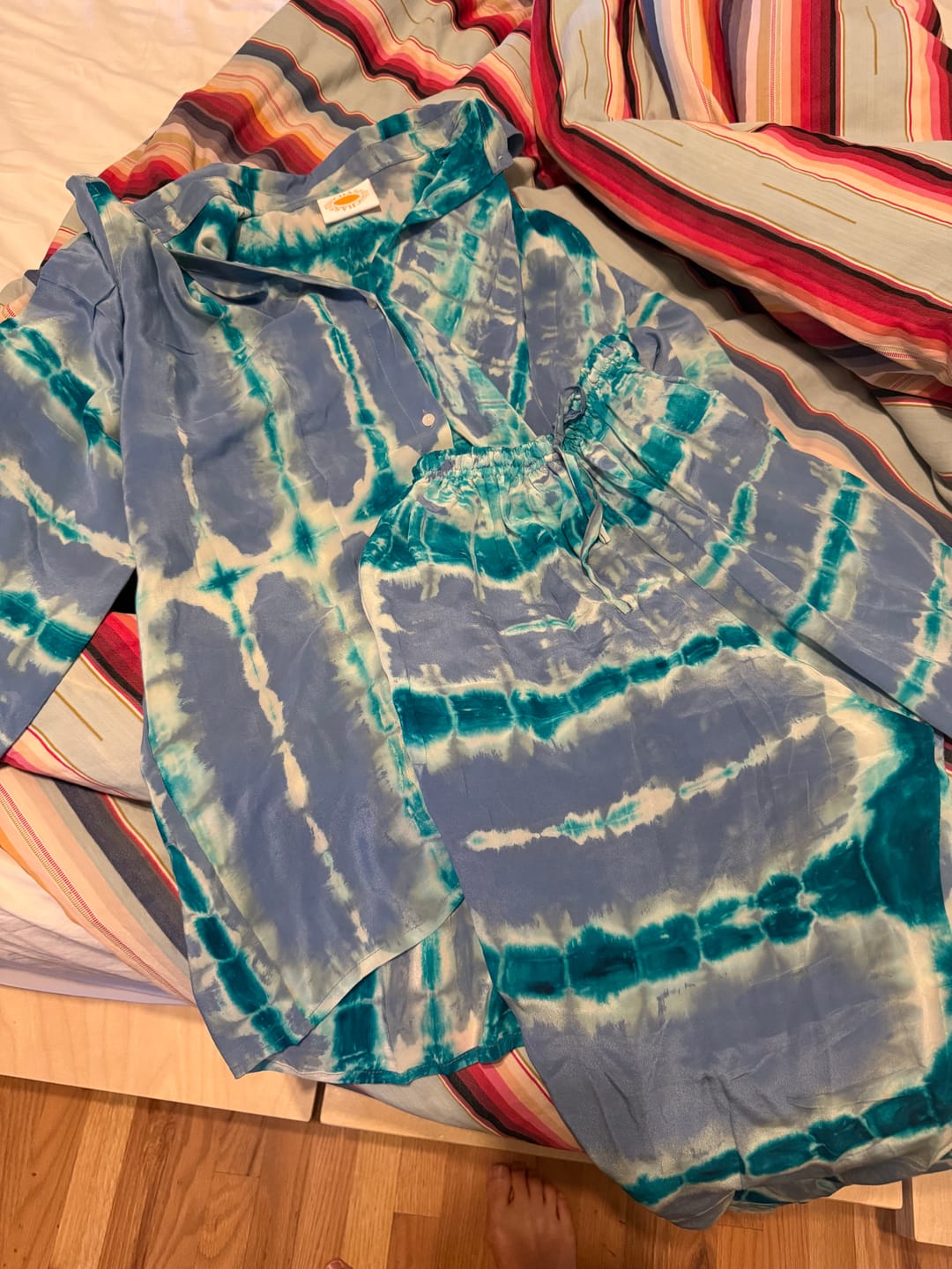 Customer photo review of SHIBORI SILK SET