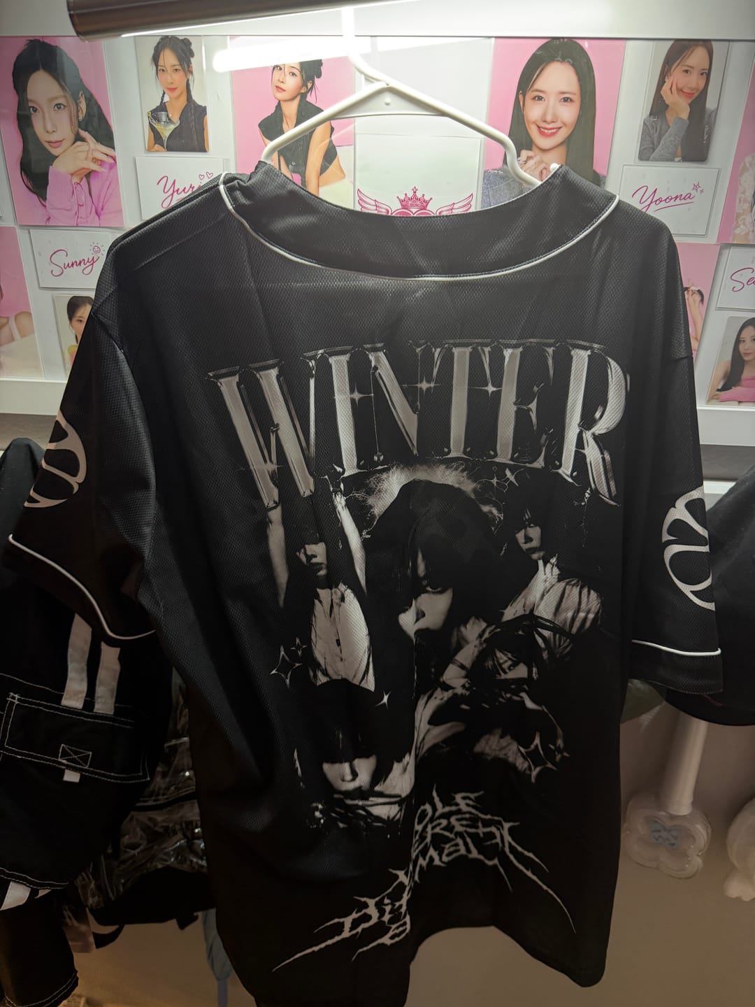 Customer photo review of Sinister Aespa Lemonade Album Baseball Jersey Fan Edition