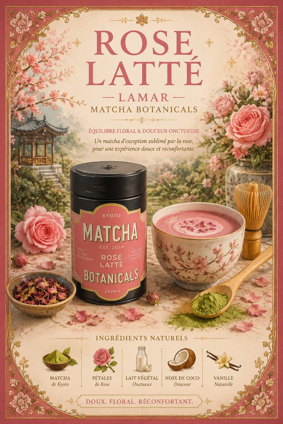 Customer photo review of Matcha Rose Latté