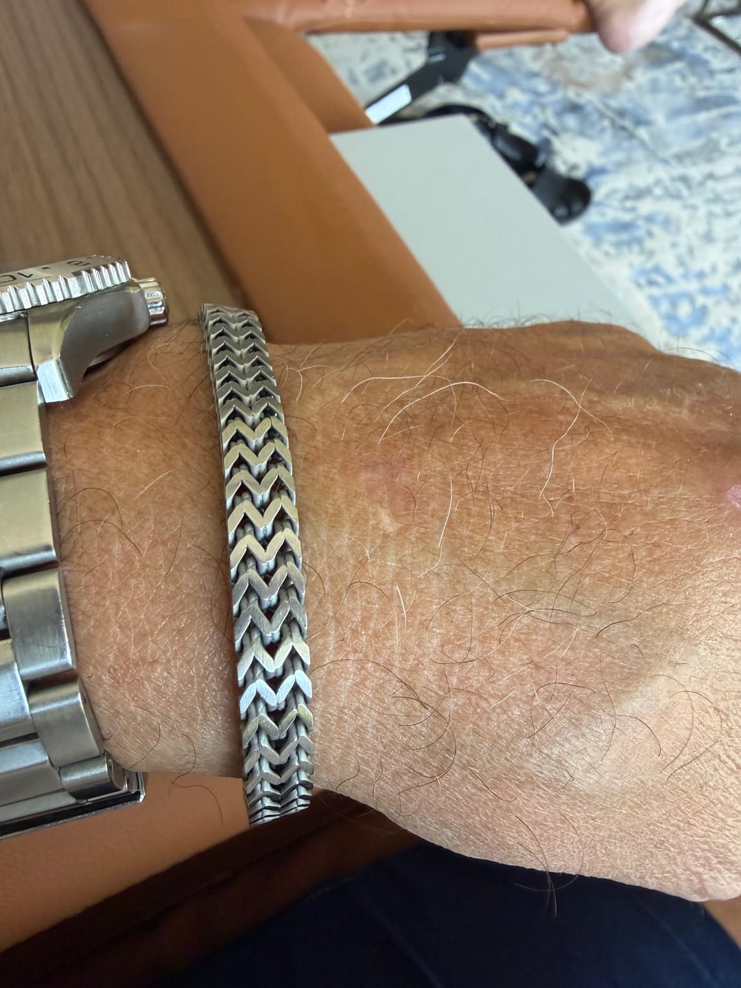 Customer photo review of 8mm Accent Link Bracelet