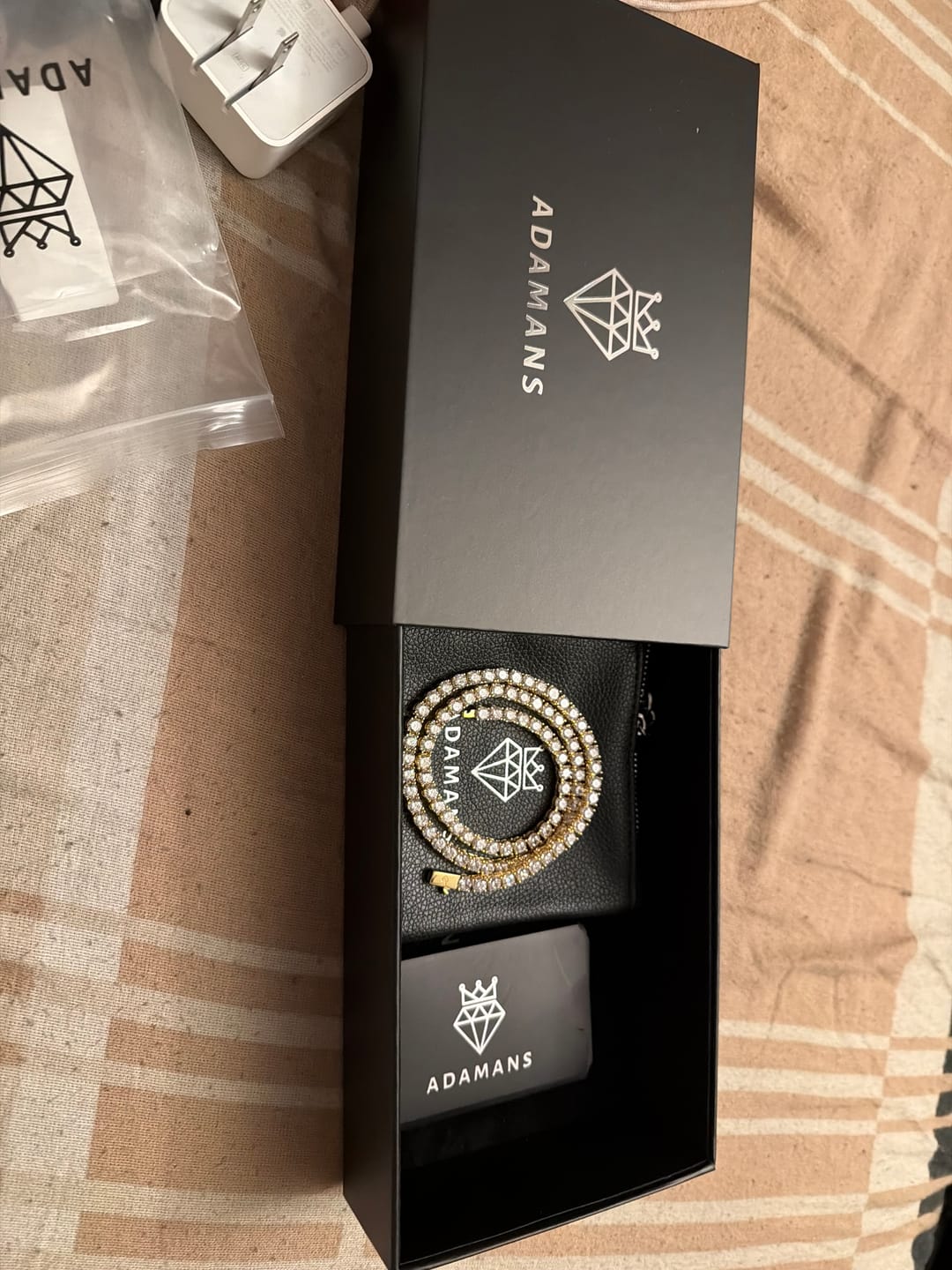 Customer photo review of 4.5mm Tennis Chain - Gold