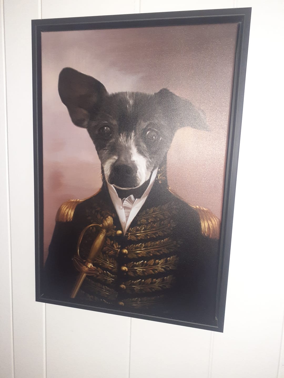 Customer photo review of The General - Custom Pet Canvas