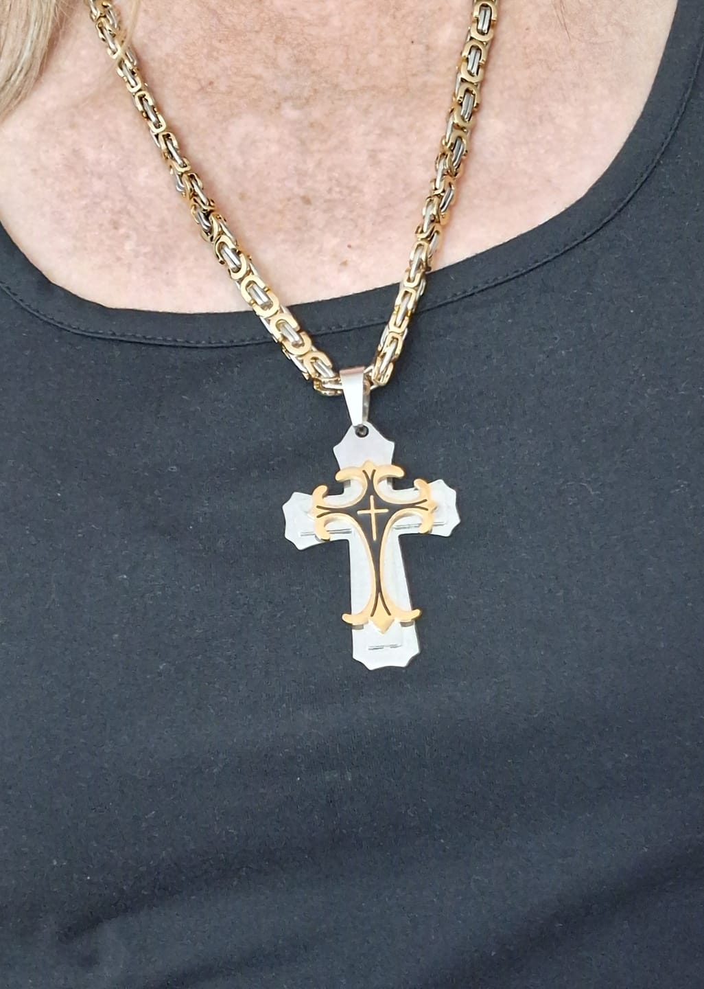 Customer photo review of Collier Croisé de l'Espoir
