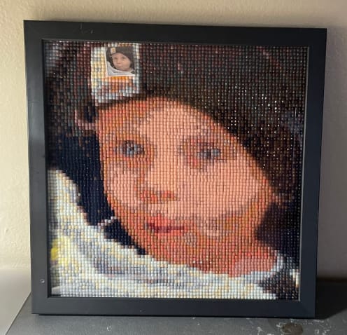 Customer photo review of Custom Diamond Painting Kits
