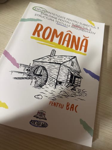 Recenzie cu fotografie de la un client despre Carte Română Bacalaureat Bacademia (temă și viziune, caracterizare, relație) - Ediția II