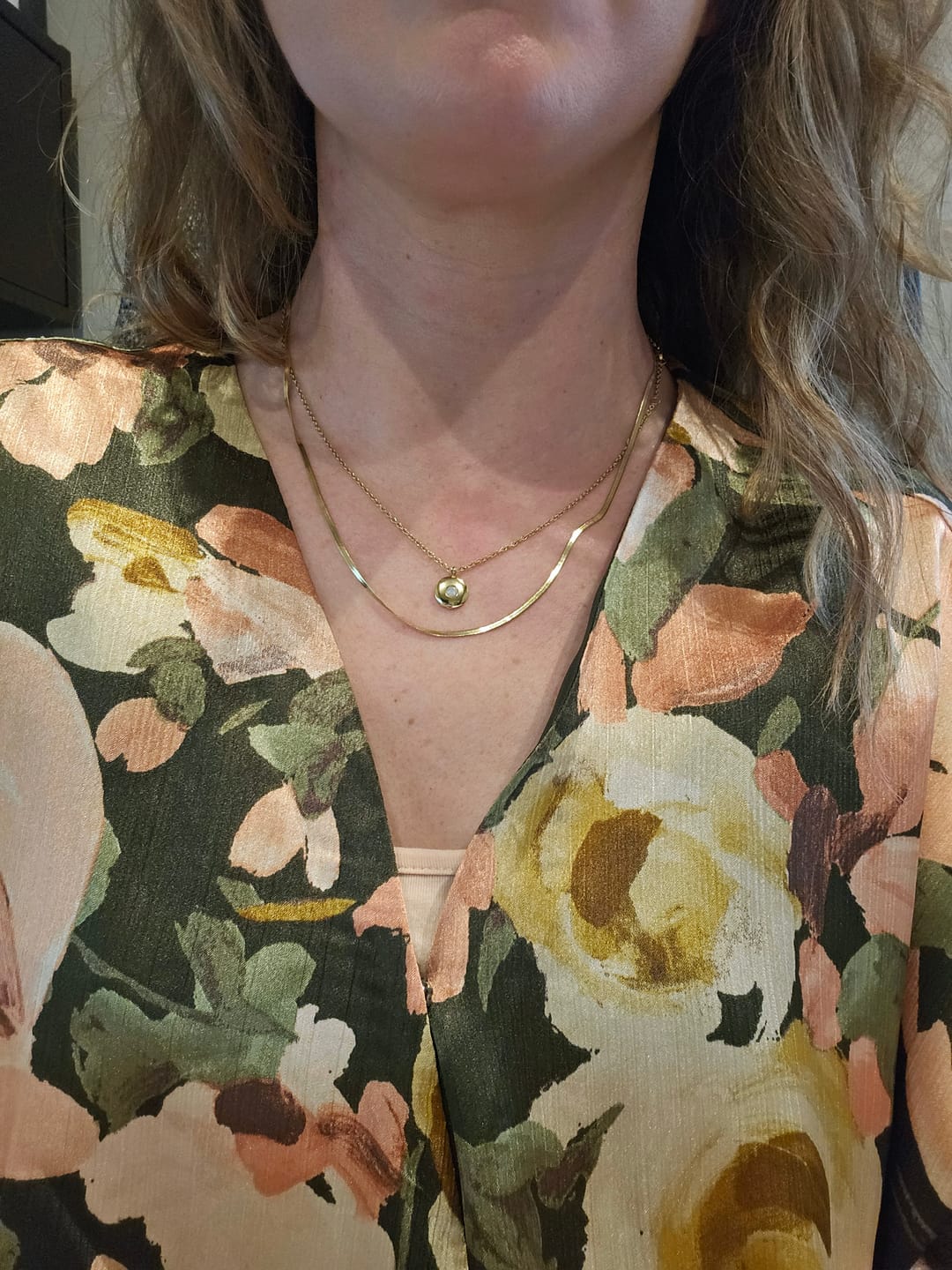 Customer photo review of Birthstone Necklace