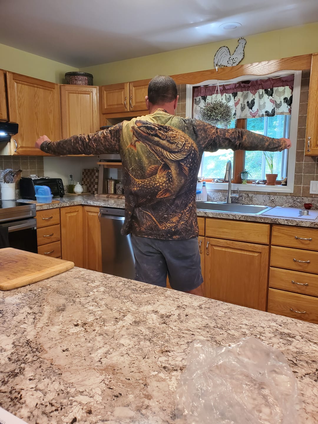 Customer photo review of Performance Fishing Long Sleeve - Roughwater Pike Feed - TBT64