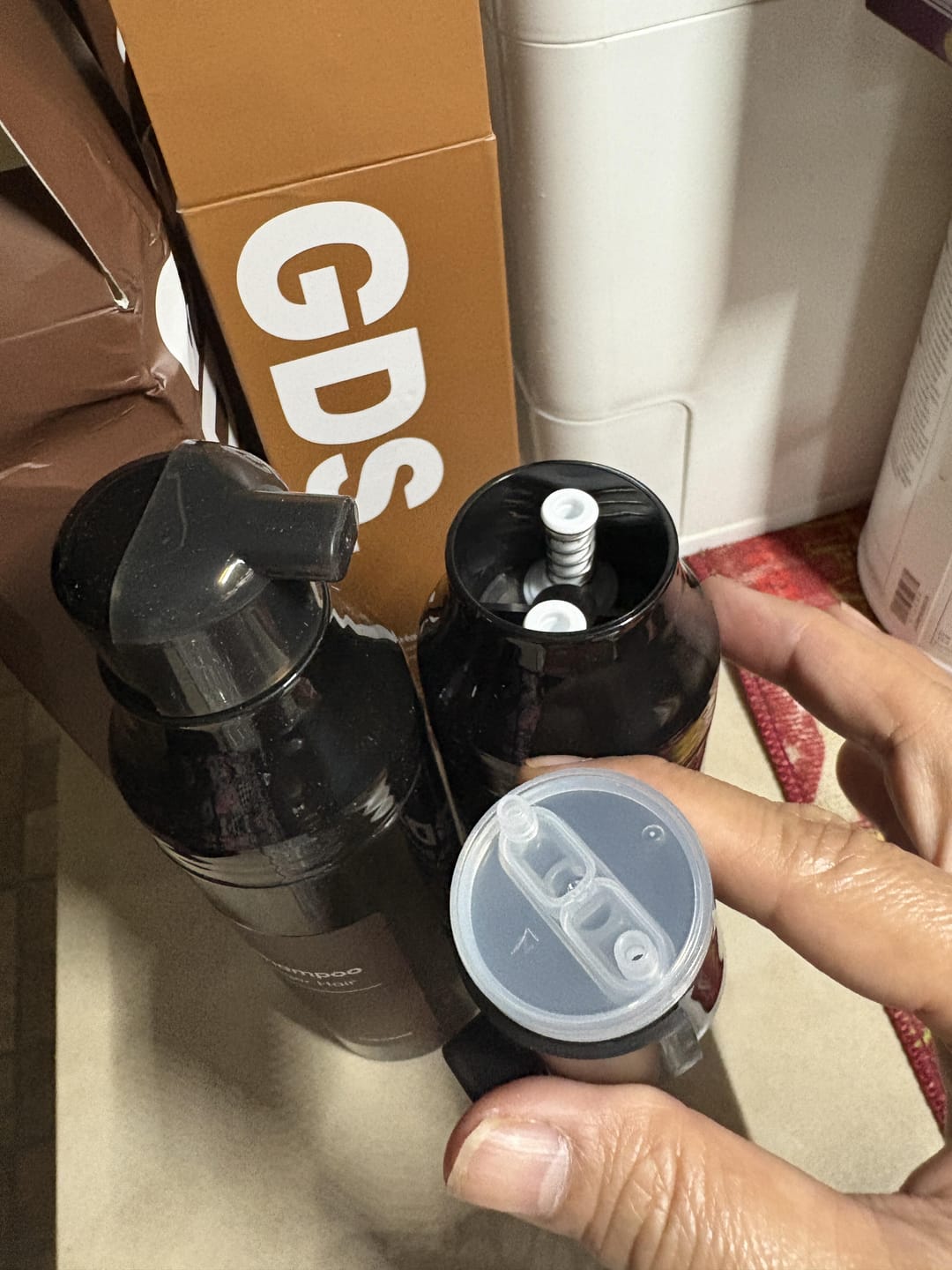 Customer photo review of GDS Hair Dye Shampoo — Grey Coverage in 3 Minutes