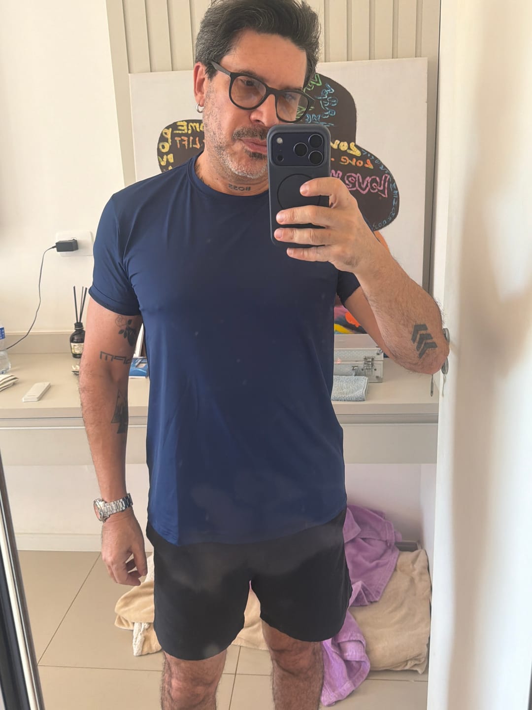 Customer photo review of Camiseta de Treino Tech Aero-Shield (Poliamida com Elastano)