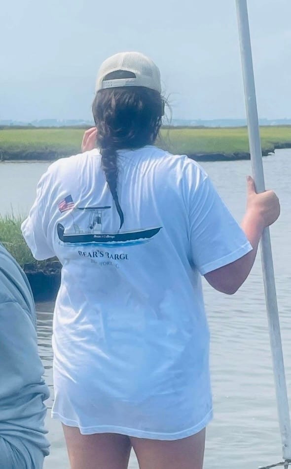 Customer photo review of Custom Boat T-Shirts - With Front Pocket