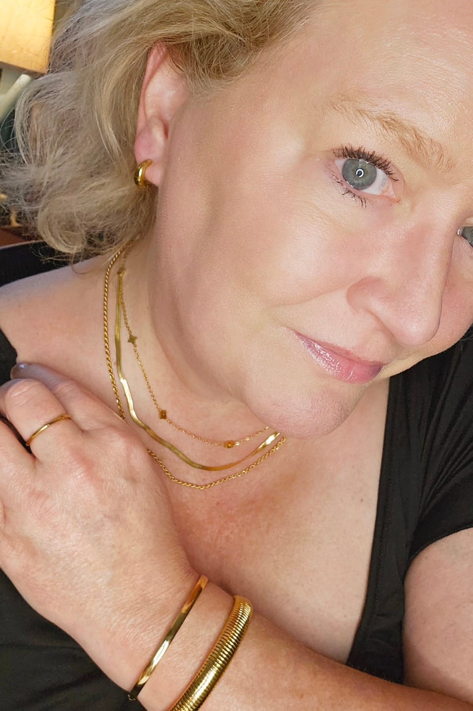 Customer photo review of Chelsea Herringbone Necklace (Bundle)