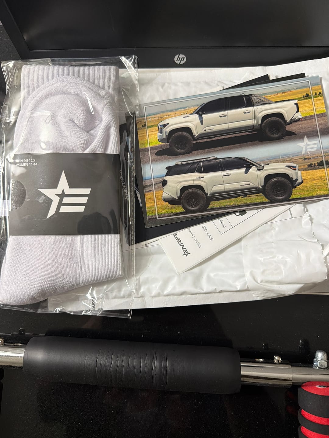Customer photo review of Performance Socks - White