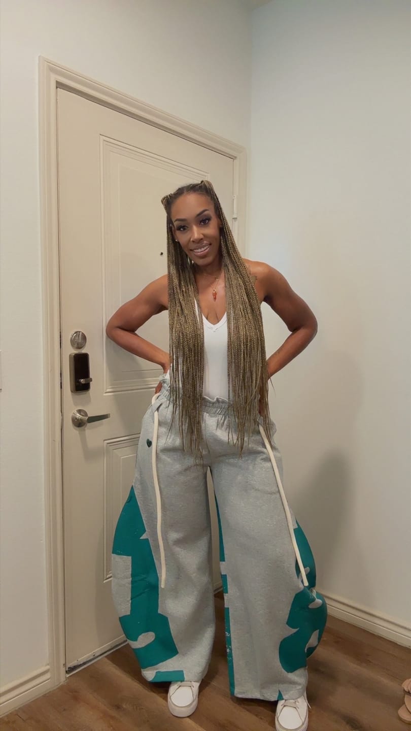 Customer photo review of Aelfric Eden Graffiti Super Baggy Barrel Sweatpants