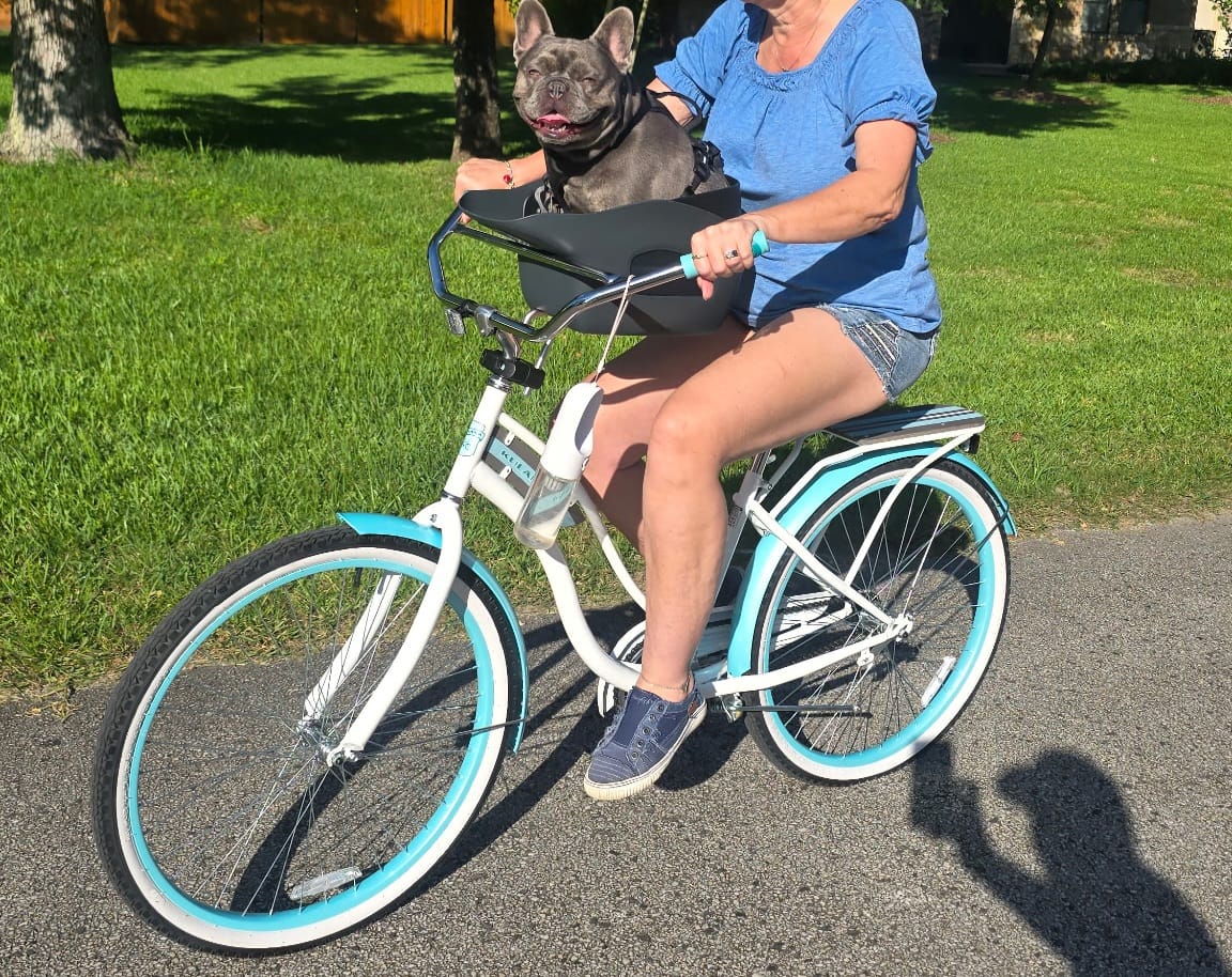 Customer photo review of Kvisp Dog Bike Carrier
