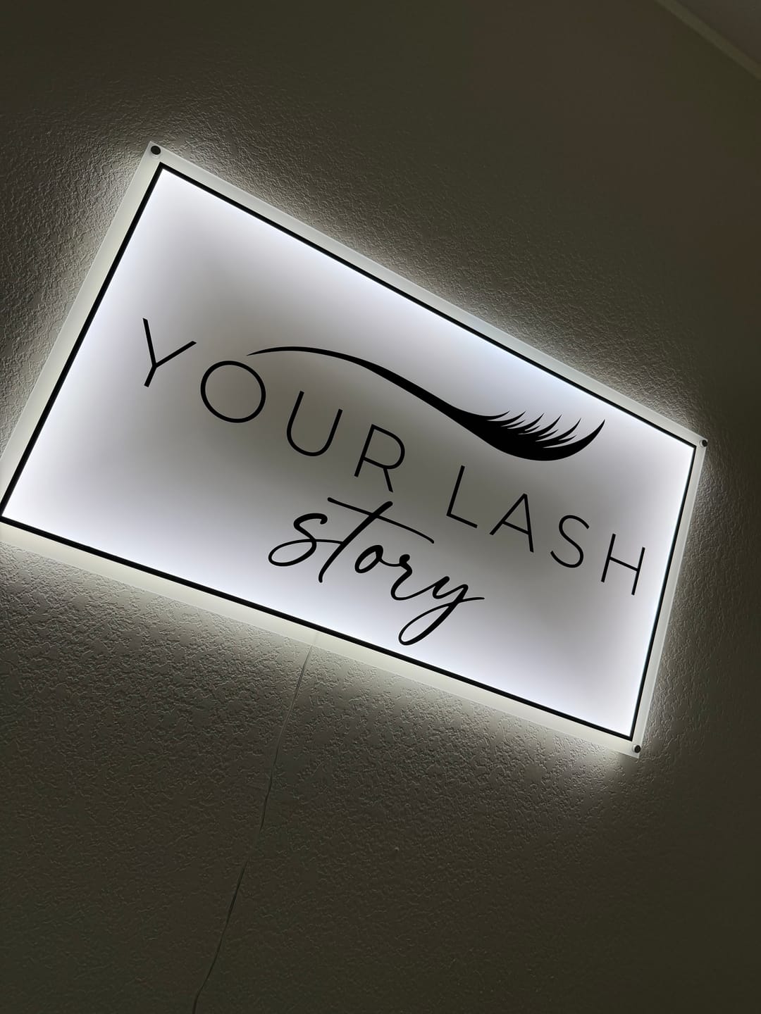 Customer photo review of Custom Acrylic Sign For Aleksandra