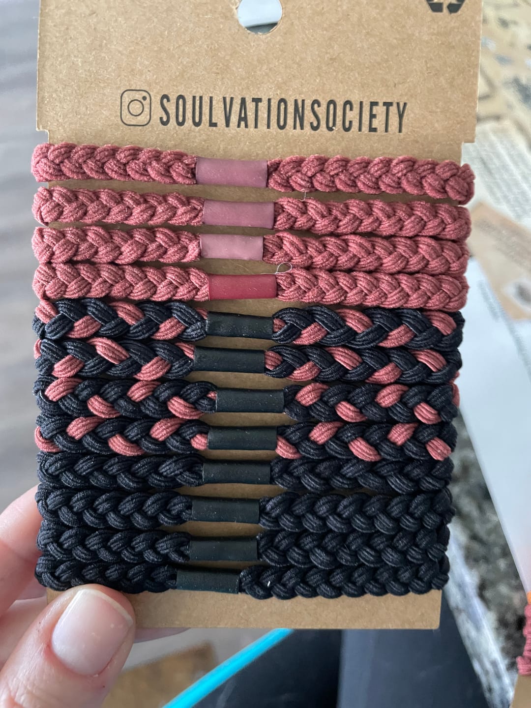 Customer photo review of Boho Hair Ties