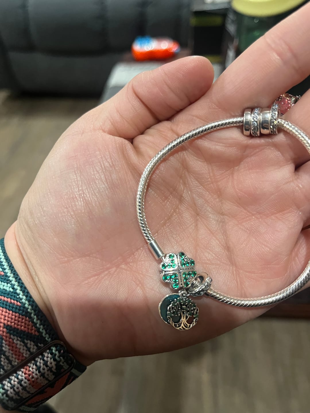 Customer photo review of Pulsera Trebol de la Buena Suerte