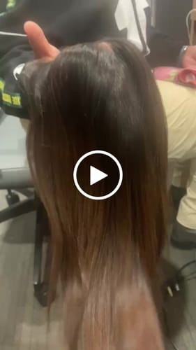 Customer video review of Vietnamese Super Double Drawn Bone Straight 2x6 Closure Ombre Chocolate Brown Wig