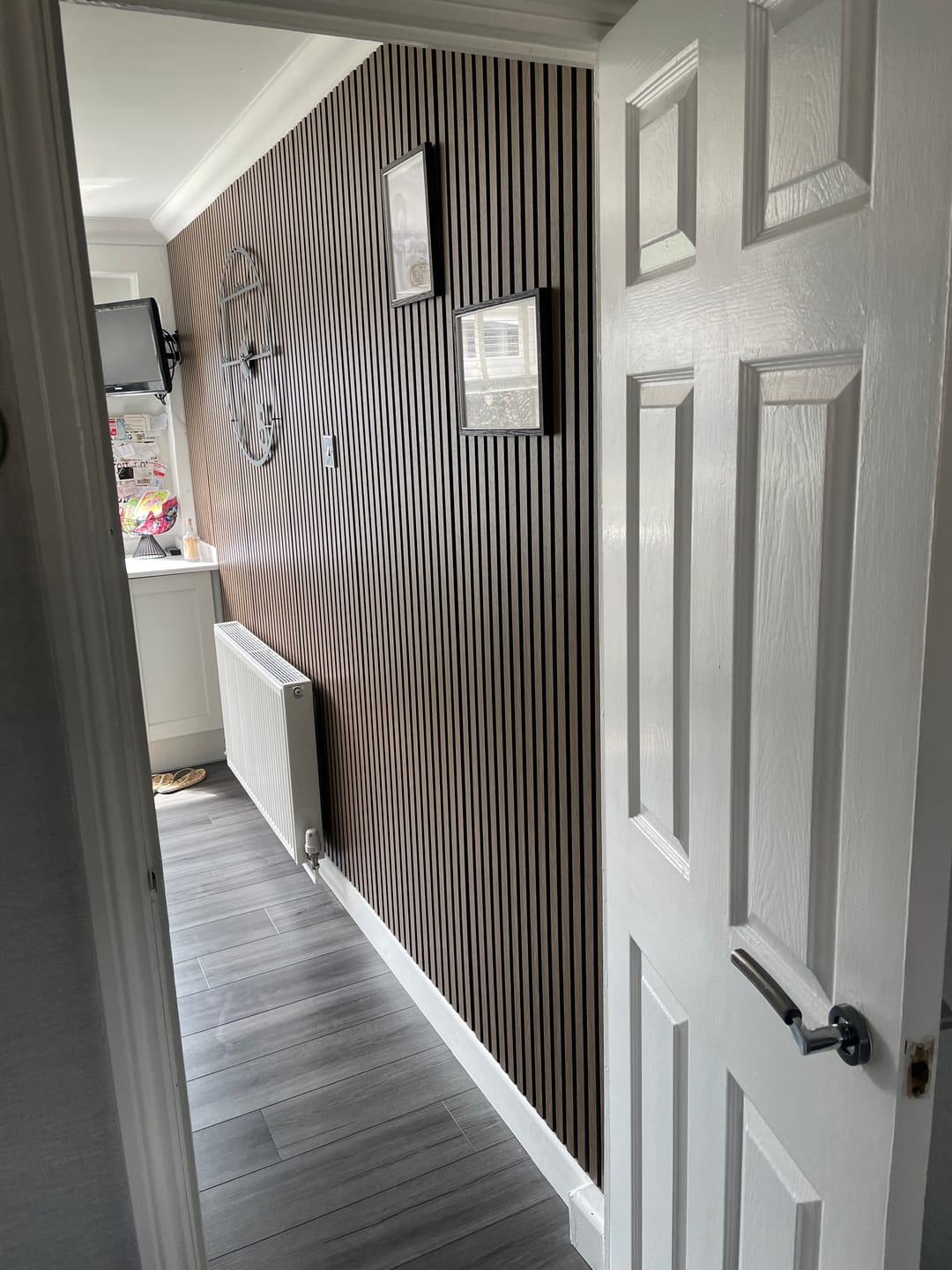 Customer photo review of Premium Acoustic Slatted Wall Panel (Multiple Colours)