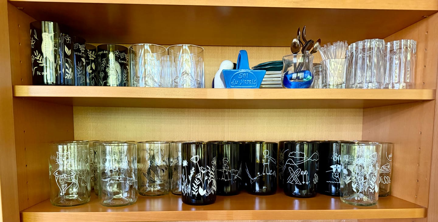 Customer photo review of Swiss Giants - Set de 4 verres recyclés