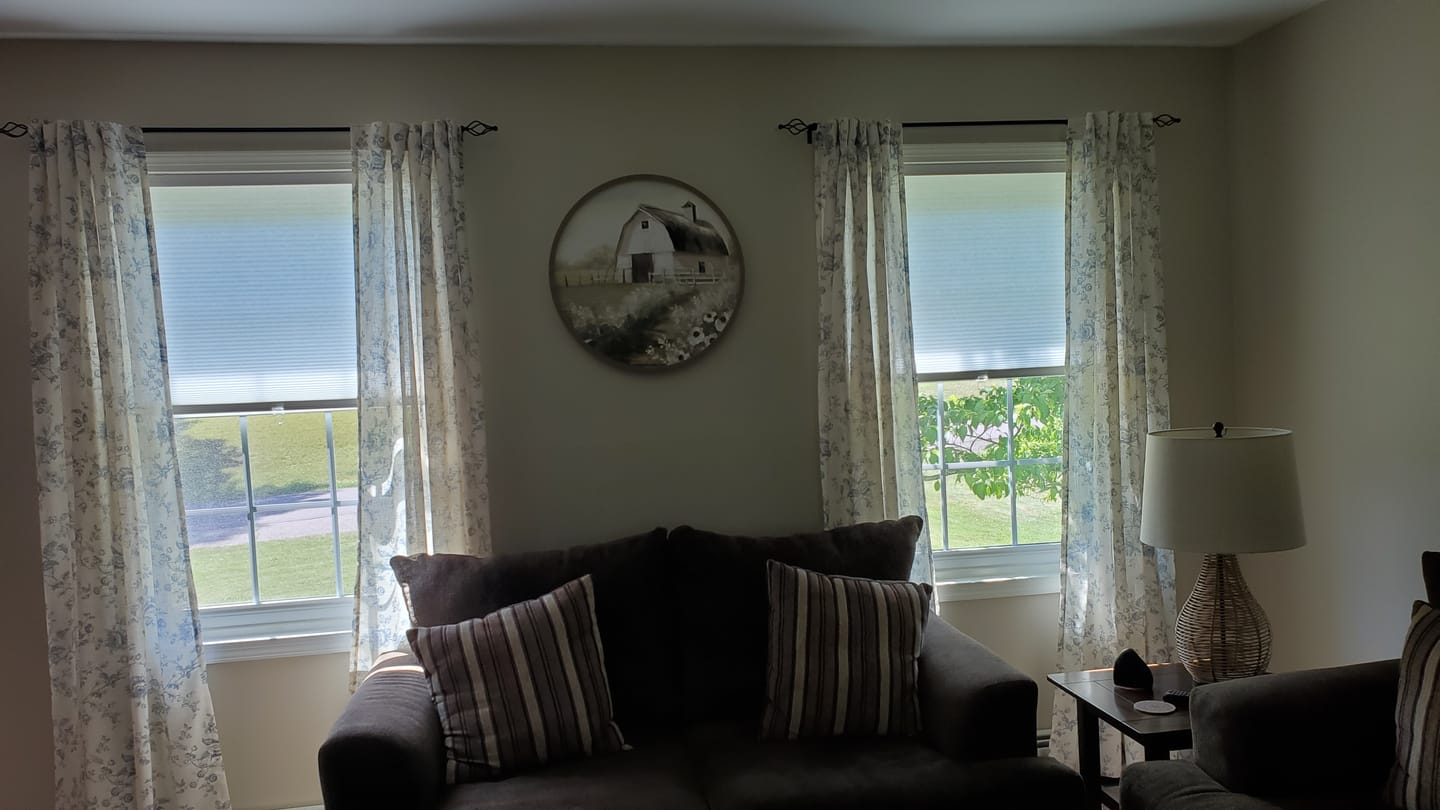 Customer photo review of Amelie Floral Linen Blend Curtains