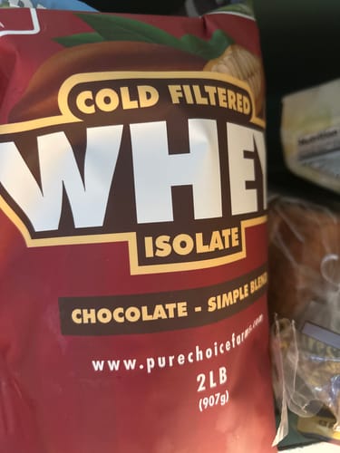Customer photo review of Whey Protein Isolate Chocolate
