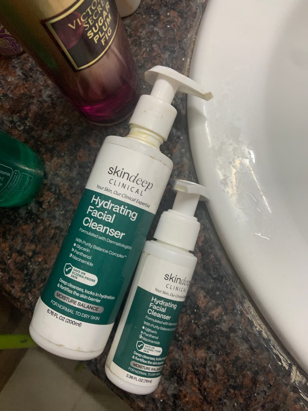 Customer photo review of Hydrating Facial Cleanser