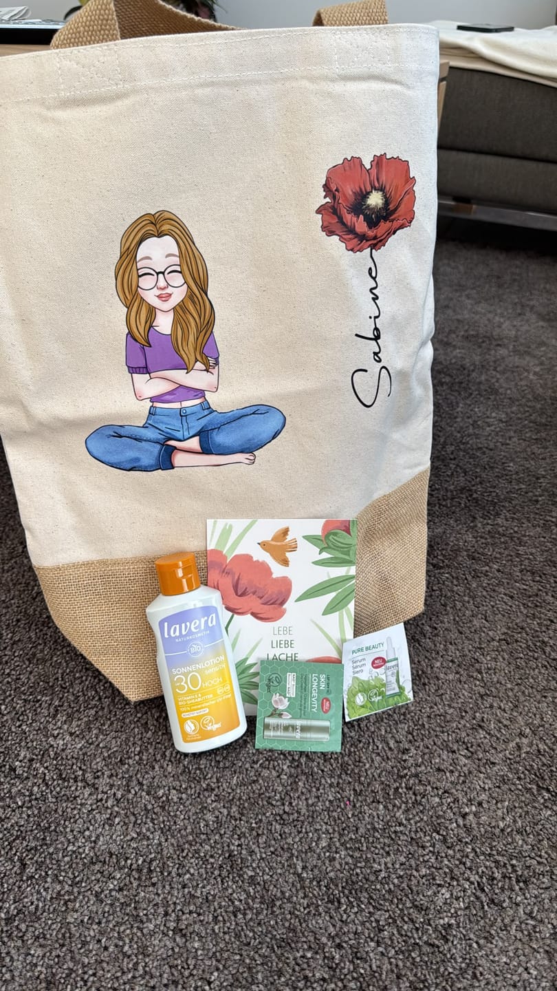 Customer photo review of Summervibes - Personalisierte Tasche für den Strand