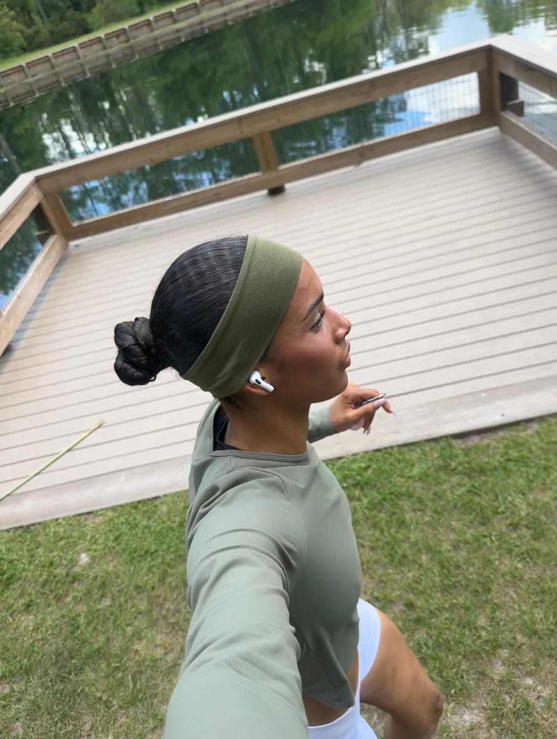 Customer photo review of No Sweat Headbands