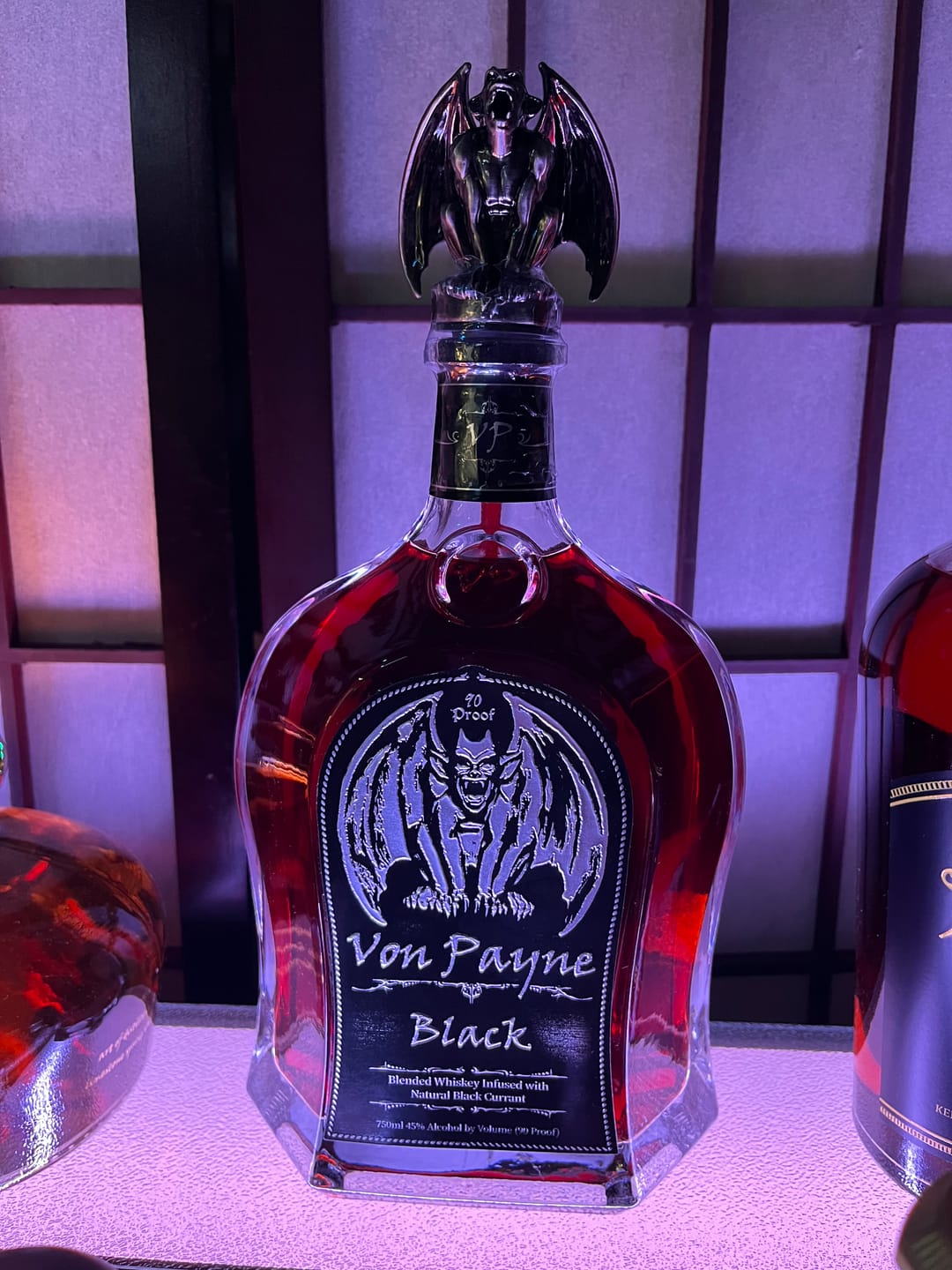 Customer photo review of Von Payne Black Blended Whiskey