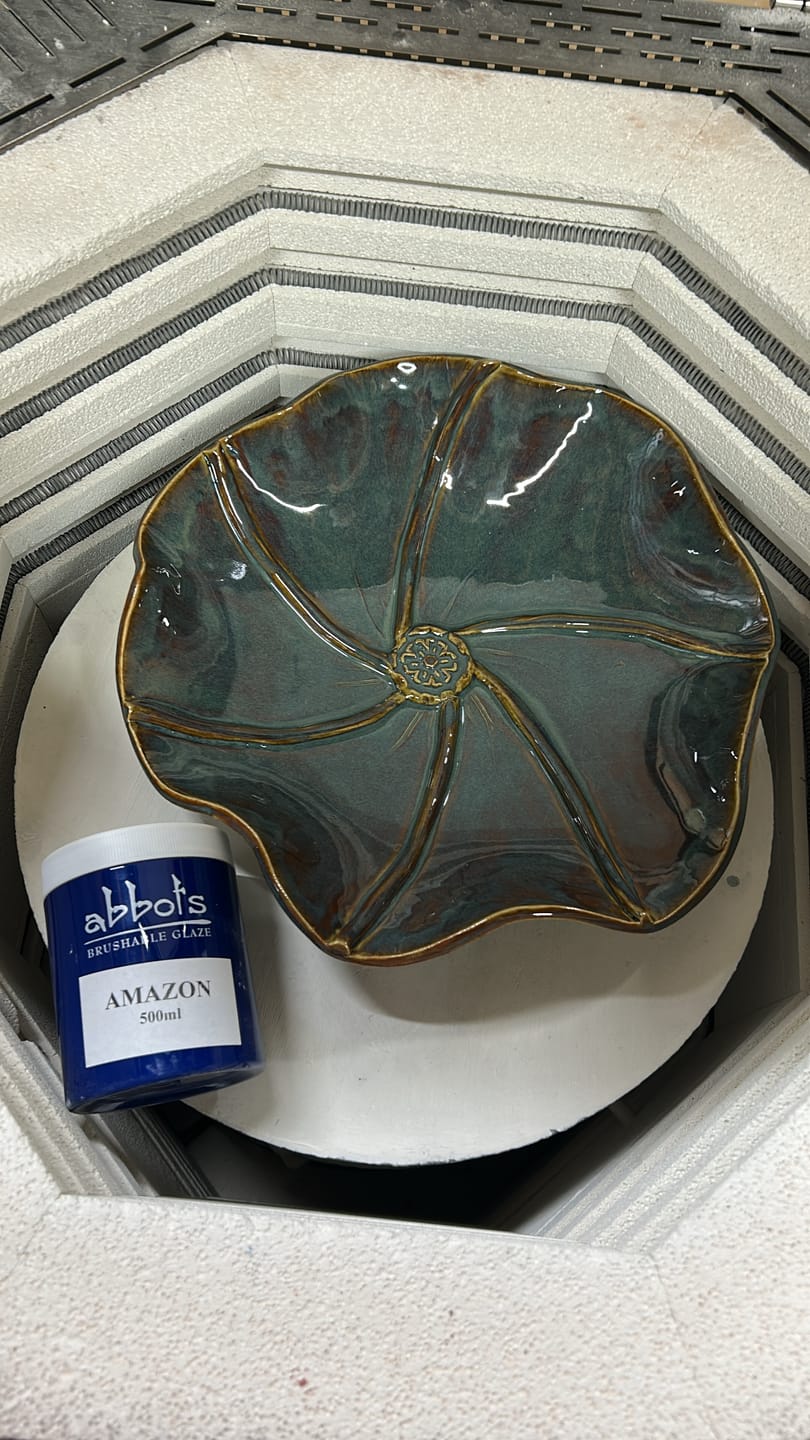 Customer photo review of Abbots Titirangi Midfire Brushable Glaze
