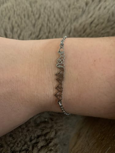 Customer photo review of Personalized Child Drawing Necklace or Keychain