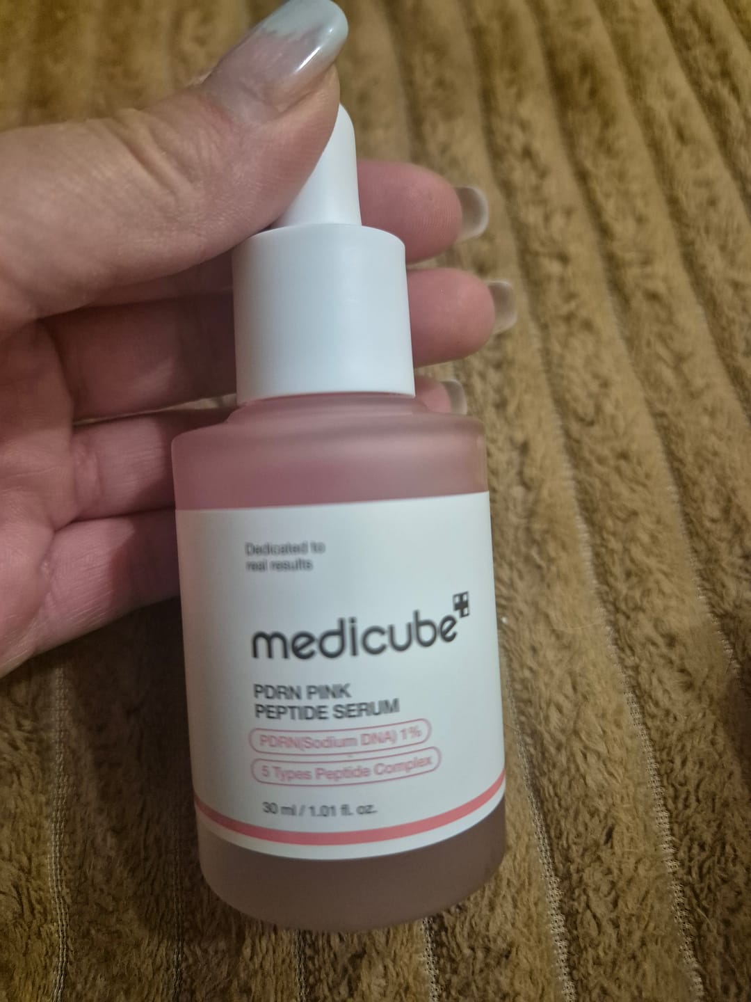 Customer photo review of Liftinga serums ar PDRN un peptīdiem Medicube PDRN Pink Peptide Serum