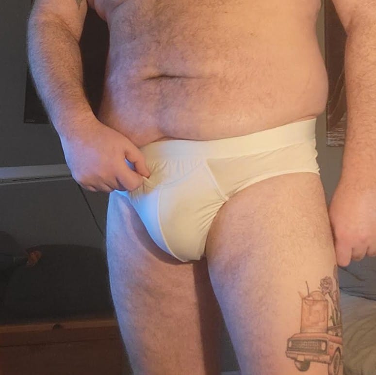 Customer photo review of Zero-G™ MicroModal Brief (Side Fly) - White