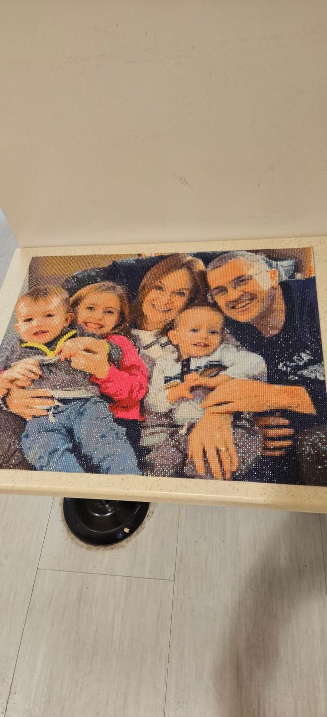 Customer photo review of Custom Diamond Painting Kit