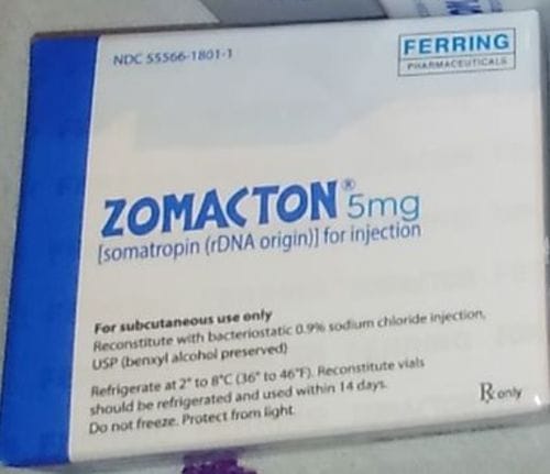 Customer photo review of ZOMACTON | Hormona de crecimiento (Somatropina) 15ui