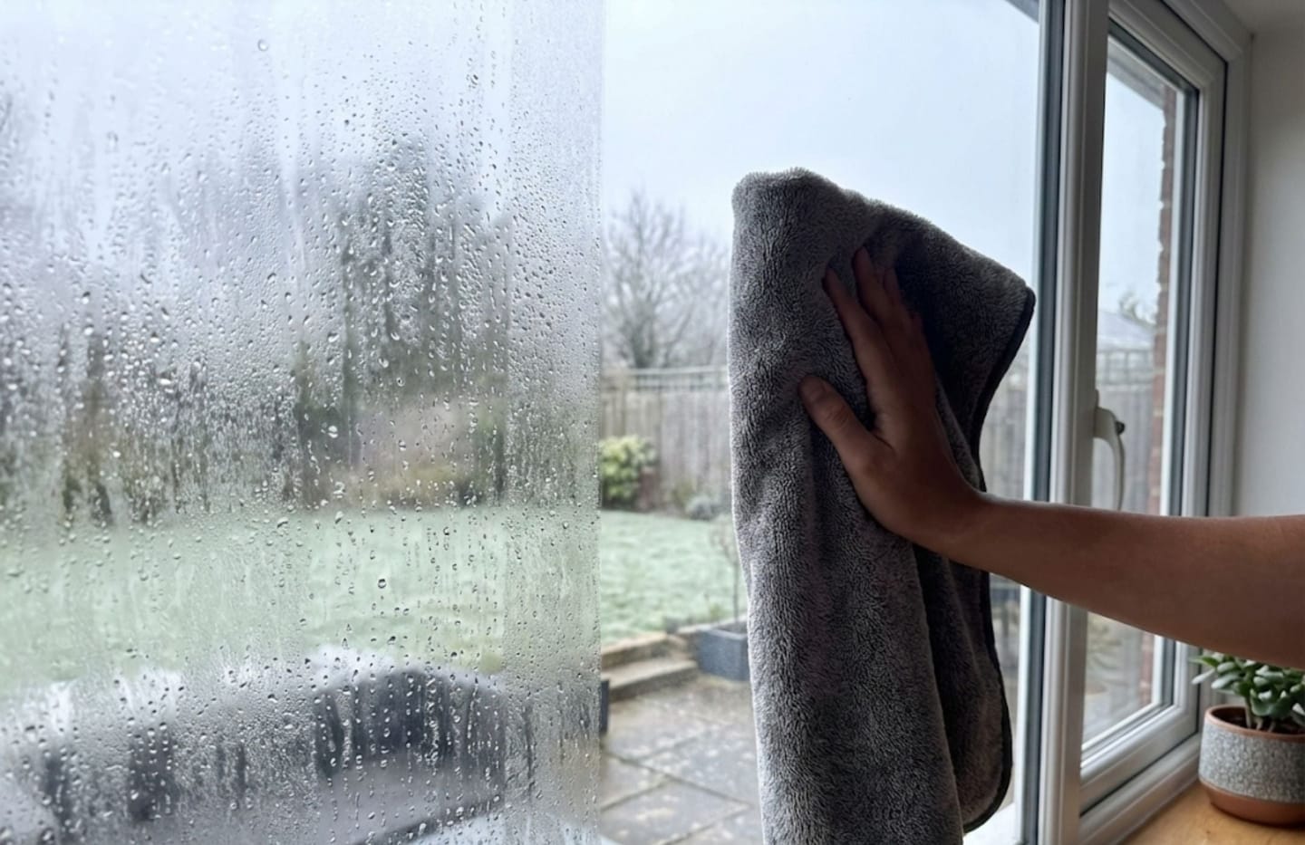 Customer photo review of JeaverCloth – the USA Favorite Window & Glass Door Cleaning Cloth (24x16 Inches)