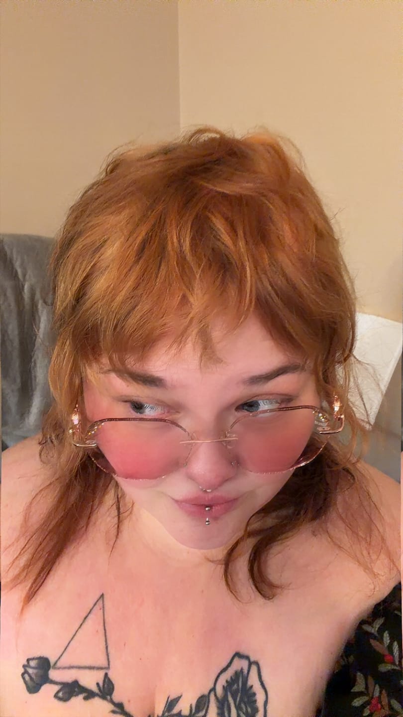 Customer photo review of Aria Eyeglasses
